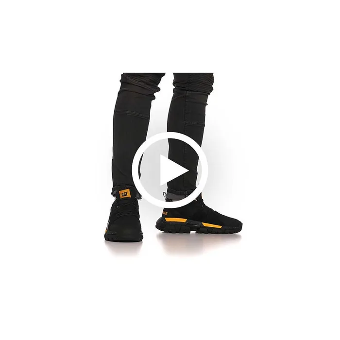 Raider Sport Sneaker Blackcat Yellow MenWomen Cat Footwear Chunky Sneakers