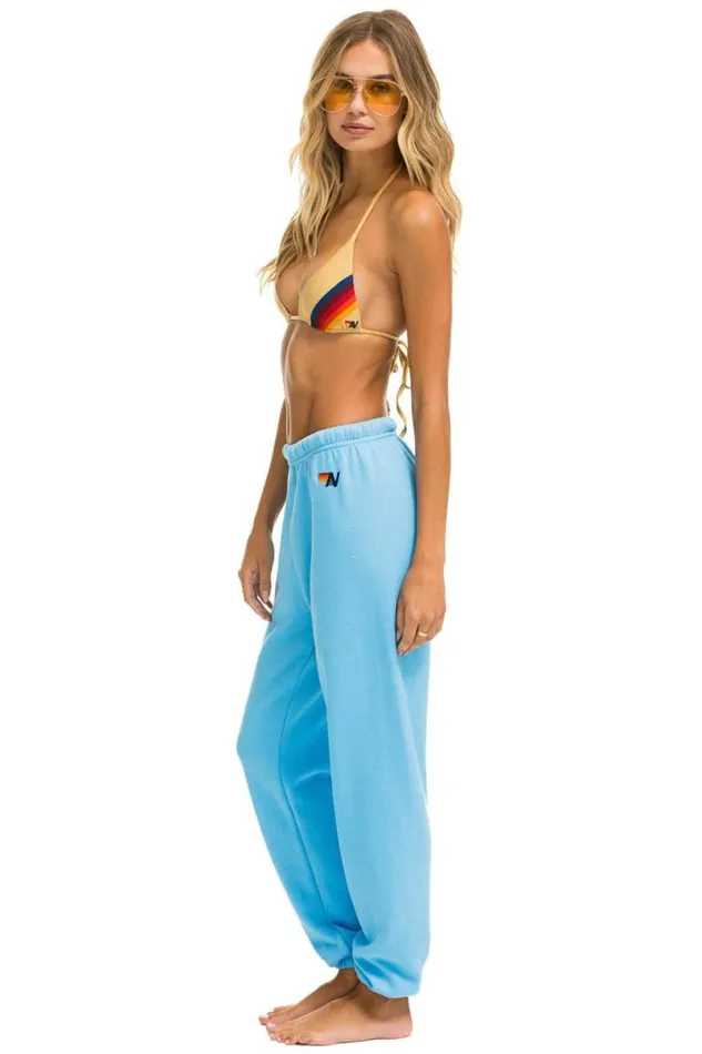 Rainbow Embroidery Sweatpants 8211 Sky Women Aviator Nation Sweatpants