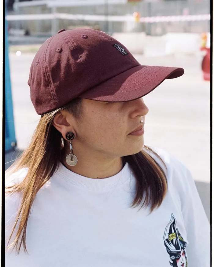Ramp Stone Adjustable Hat 8211 Merlot Mens Volcom Hats and Beanies