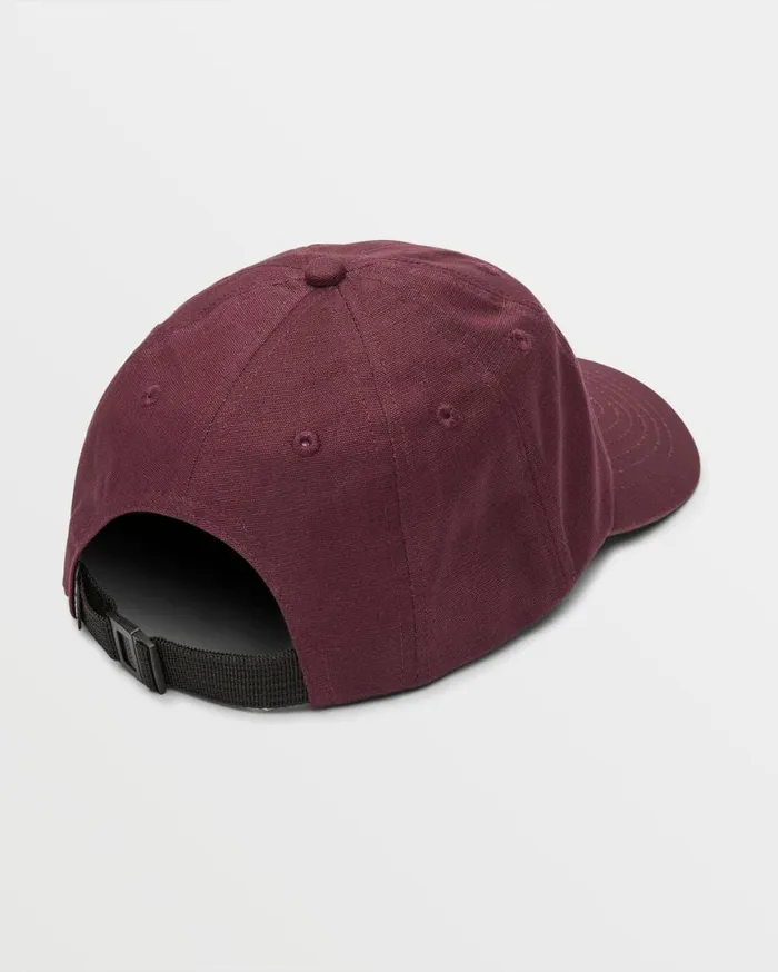 Ramp Stone Adjustable Hat 8211 Merlot Mens Volcom Hats and Beanies