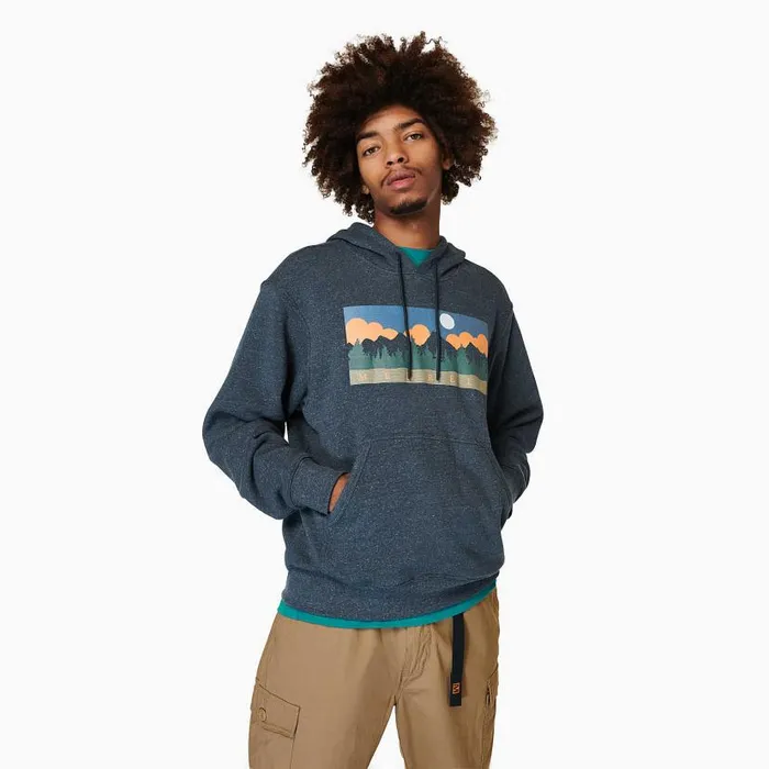 Rec Mountain Hoody Navy Men Merrell Tops