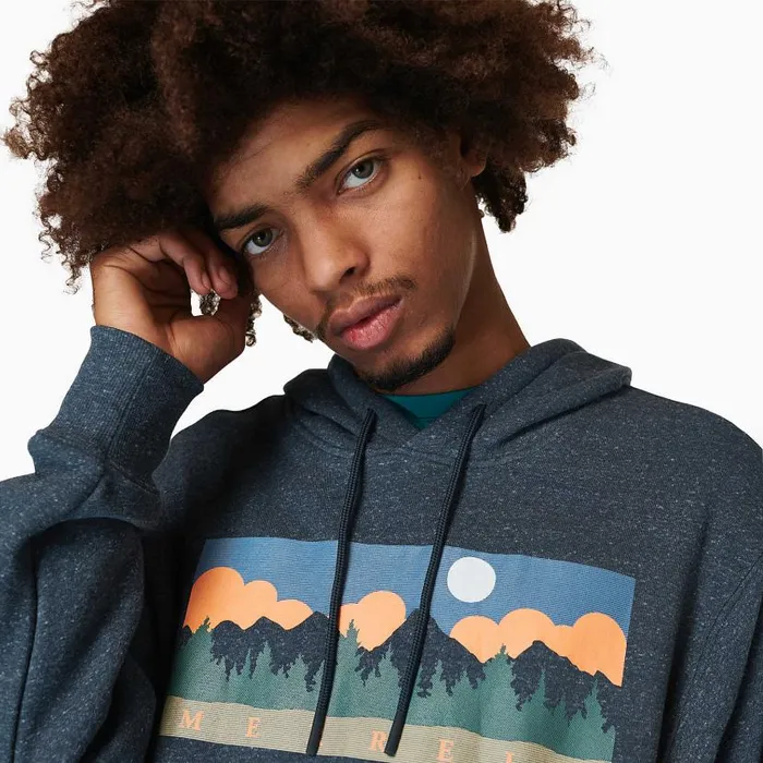 Rec Mountain Hoody Navy Men Merrell Tops Rec Mountain Hoody Navy Men Merrell Tops