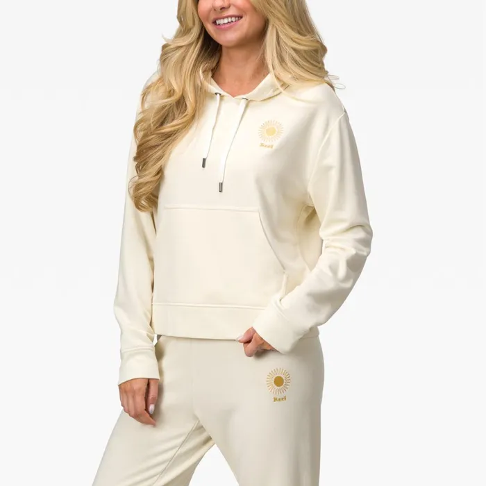 Reef Cozy Pullover Hoodie Almond Milk Women Tops