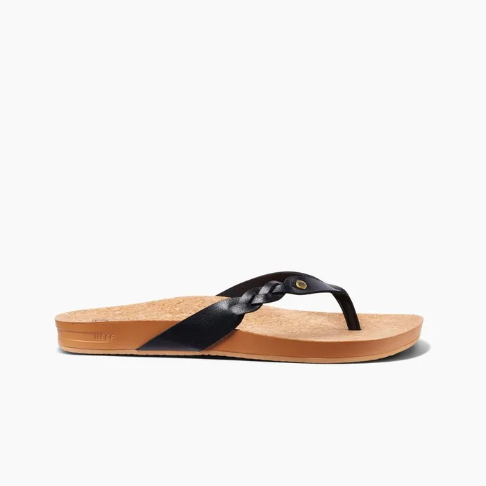 Reef Cushion Court Twist Black Women Sandals