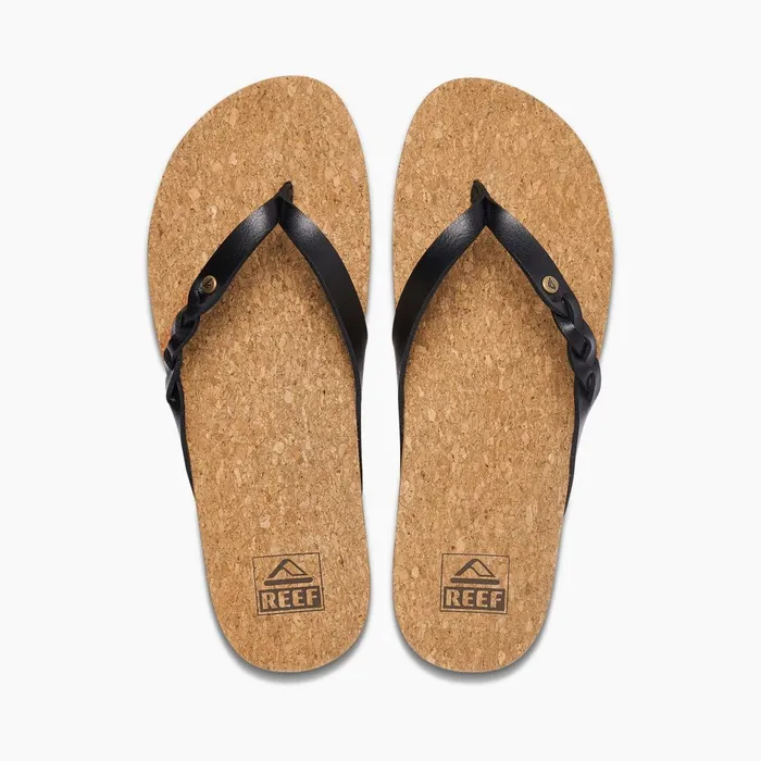 Reef Cushion Court Twist Black Women Sandals