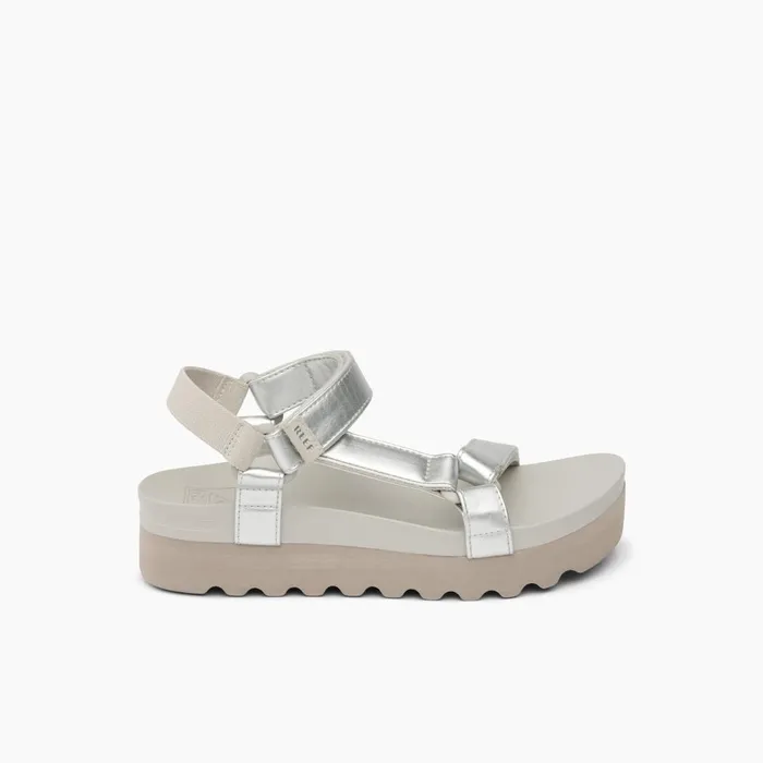 Reef Cushion Rem Hi Silver Women Sandals