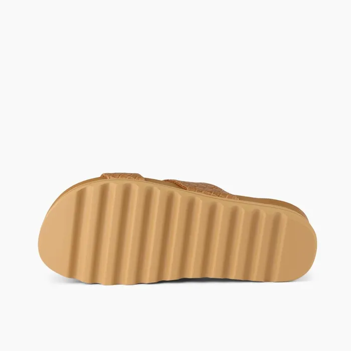 Reef Cushion Vista Hi Tan Wicker Women Slides