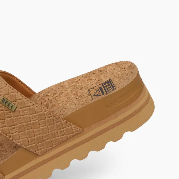 Reef Cushion Vista Hi Tan Wicker Women Slides
