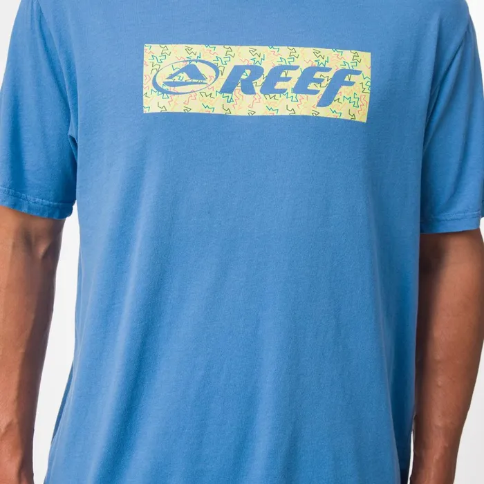 Reef Decades Tee Parisian Blue Men Shirts and TShirts Reef Decades Tee Parisian Blue Men Shirts and TShirts