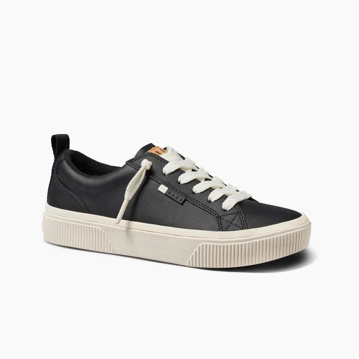 Reef Lay Day Dawn Black Leather Women Shoes Reef Lay Day Dawn Black Leather Women Shoes