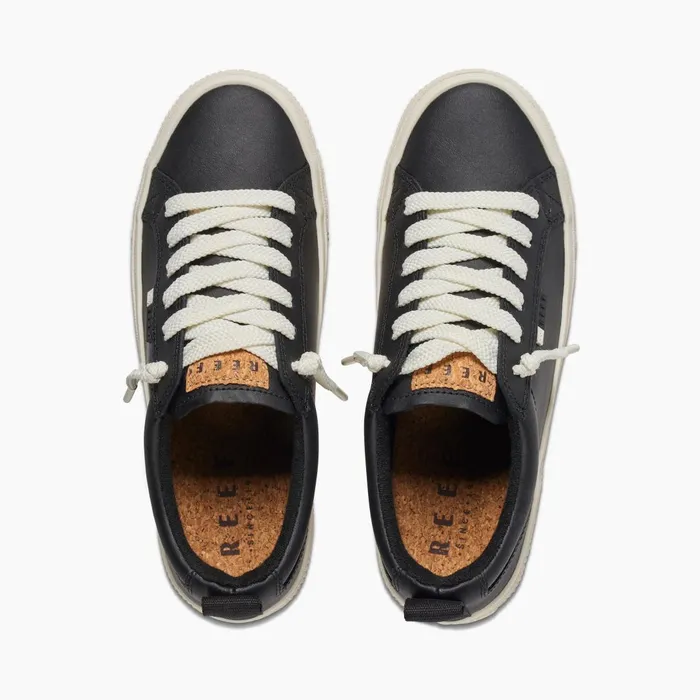 Reef Lay Day Dawn Black Leather Women Shoes Reef Lay Day Dawn Black Leather Women Shoes