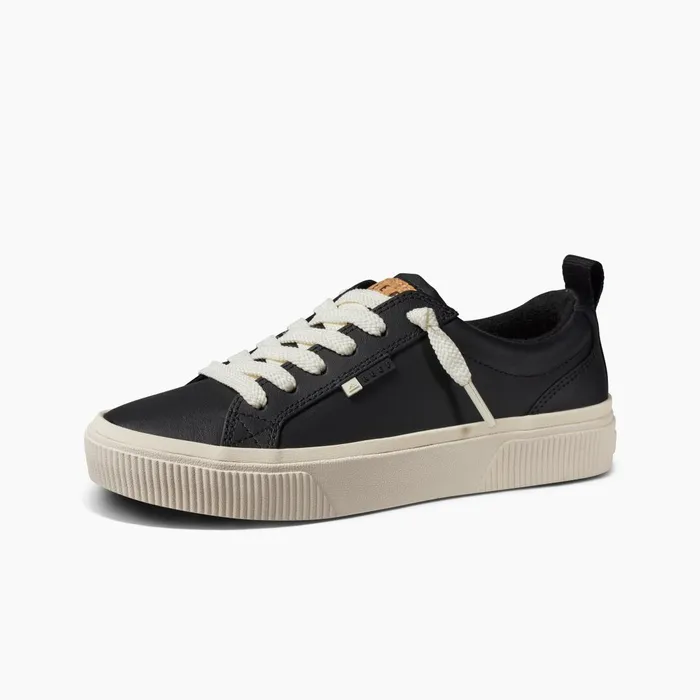 Reef Lay Day Dawn Black Leather Women Shoes Reef Lay Day Dawn Black Leather Women Shoes