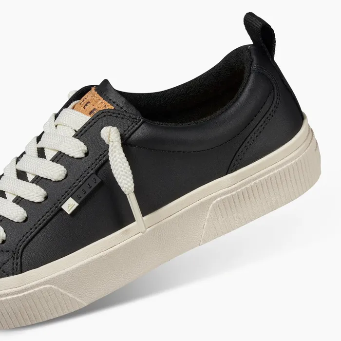 Reef Lay Day Dawn Black Leather Women Shoes Reef Lay Day Dawn Black Leather Women Shoes