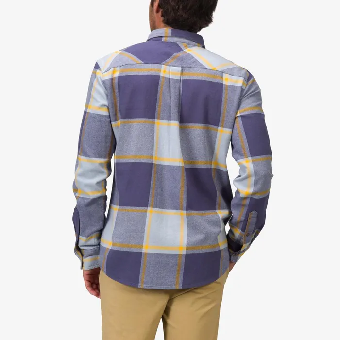 Reef Morris Long Sleeve Woven Shirt Blue Fog Men Outerwear Reef Morris Long Sleeve Woven Shirt Blue Fog Men Outerwear