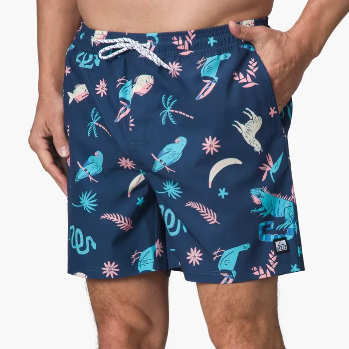 Reef Myers Elastic Waist Short 16034 Insigna Blue Men Shorts Boardshorts and Pants Reef Myers Elastic Waist Short 16034 Insigna Blue Men Shorts Boardshorts and Pants