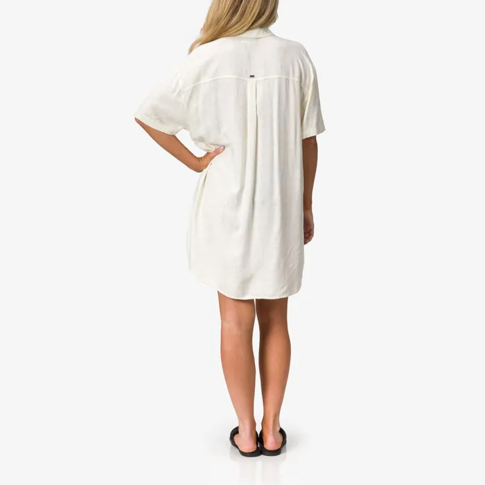 Reef Ollie Shirt Dress Marshmallow Women TShirts Tanks and Dresses