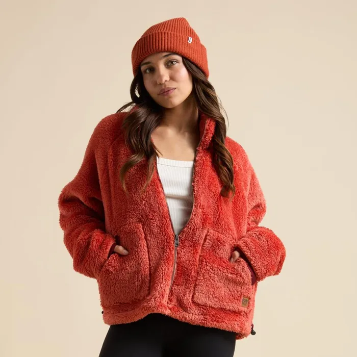 Reef Pilot Sherpa Jacket Chili Women Hoodies Sweaters and Jackets