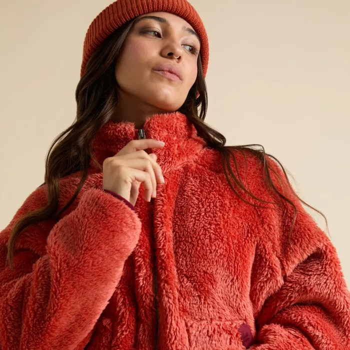Reef Pilot Sherpa Jacket Chili Women Hoodies Sweaters and Jackets