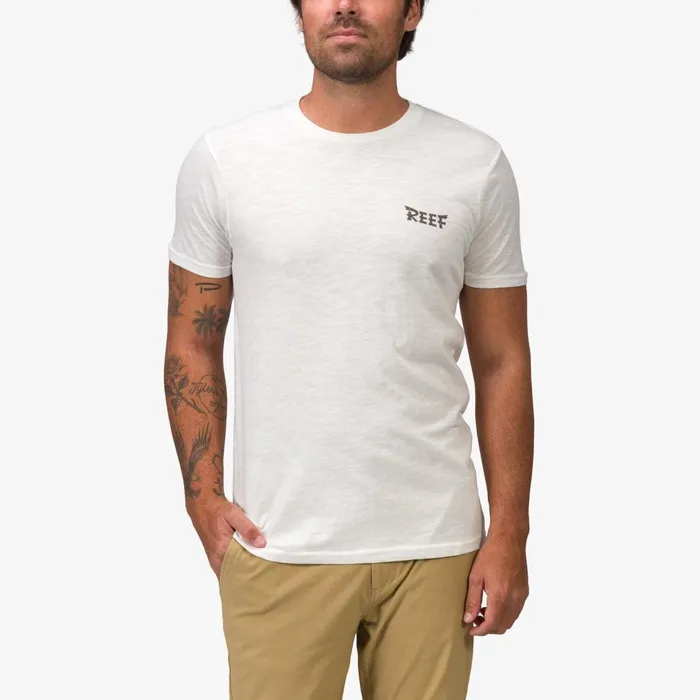 Reef Tayja Short Sleeve Tee White Men Shirts and TShirts