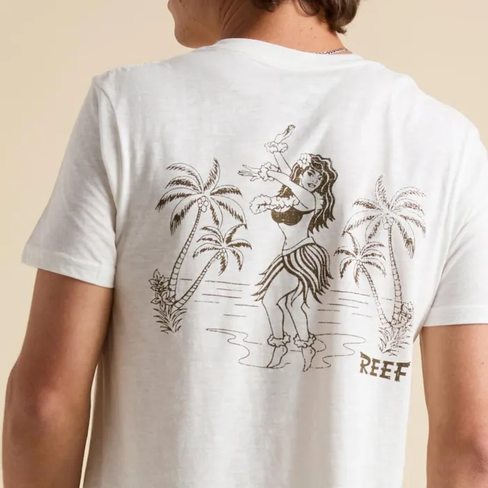 Reef Tayja Short Sleeve Tee White Men Shirts and TShirts