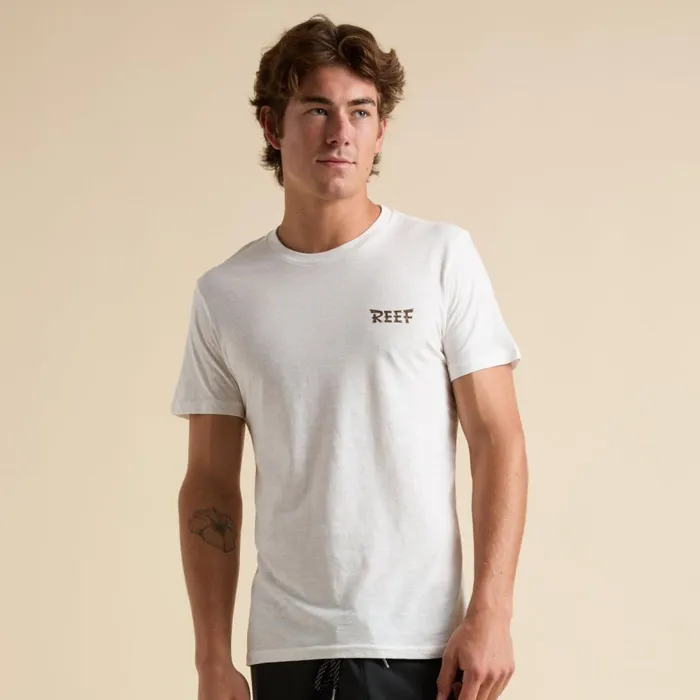 Reef Tayja Short Sleeve Tee White Men Shirts and TShirts