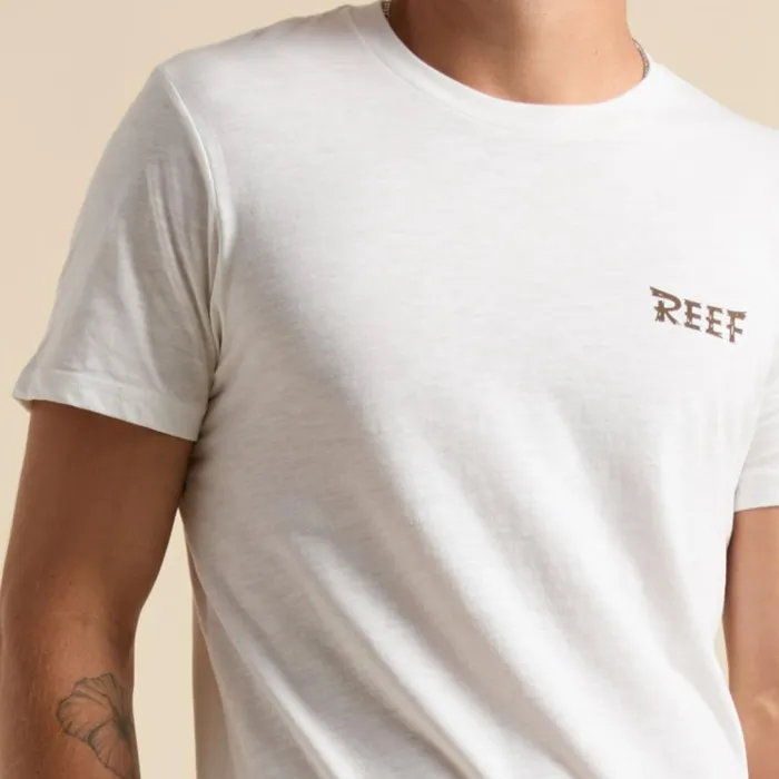 Reef Tayja Short Sleeve Tee White Men Shirts and TShirts