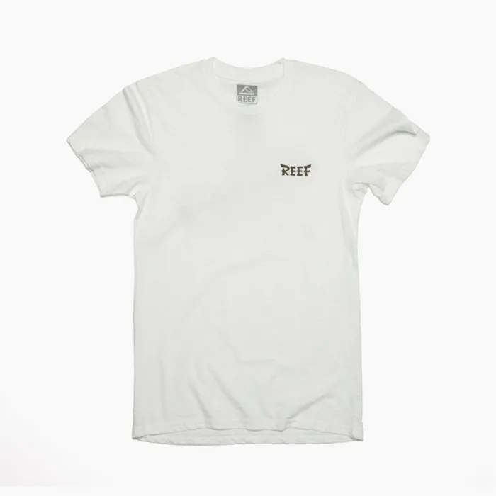 Reef Tayja Short Sleeve Tee White Men Shirts and TShirts