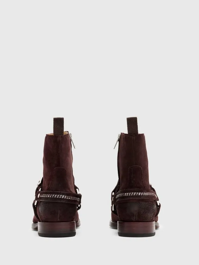 REGENT HARNESS BOOT Oxblood Men John Varvatos Leather Boots