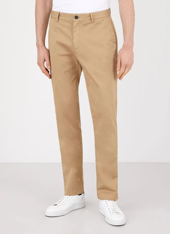 Regular Fit Stretch Chino Stone Men SUNSPEL Pants