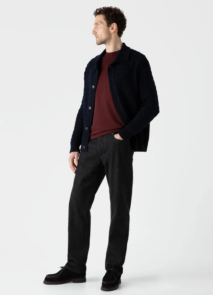 Riviera Midweight Tshirt Maroon Men SUNSPEL Tshirts