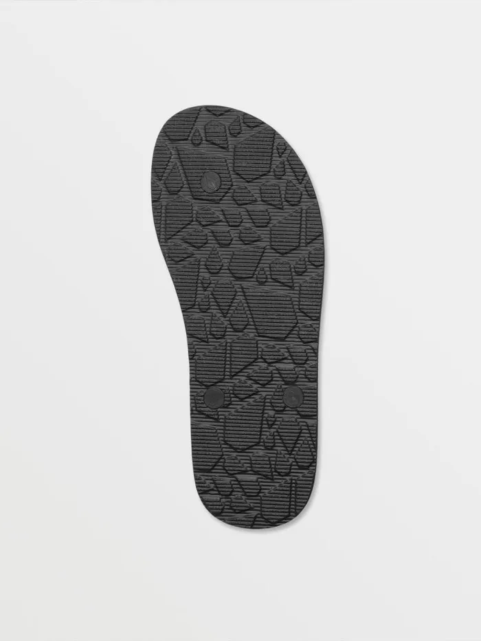 Rocker Sandals 8211 Black Print Mens Volcom Sandals