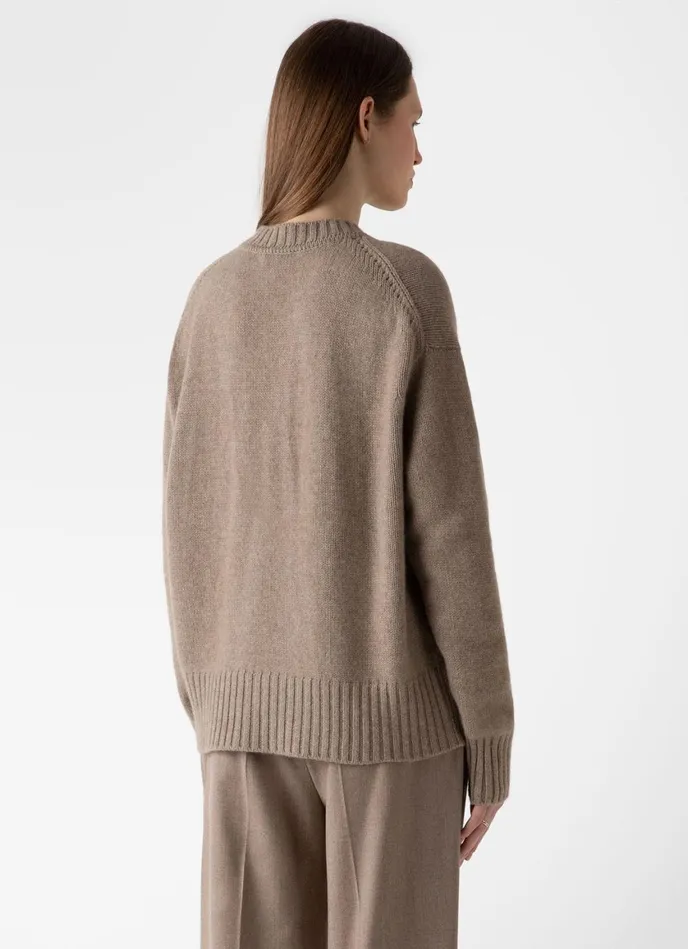 Roxburgh Cashmere Jumper Natural Brown Women SUNSPEL Knitwear