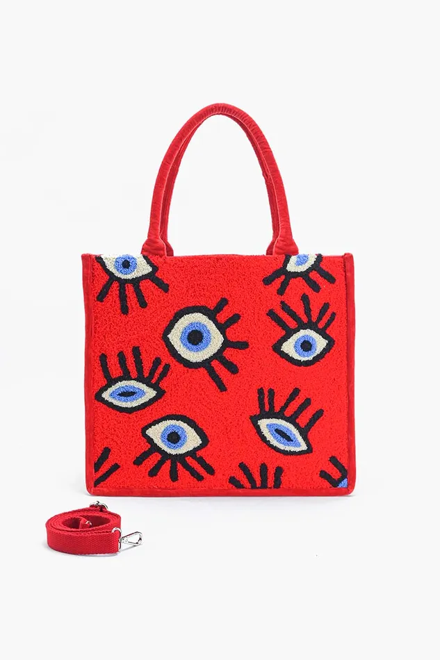 Ruby Whimsical Wonder Eye Tote Totes America and Beyond Women