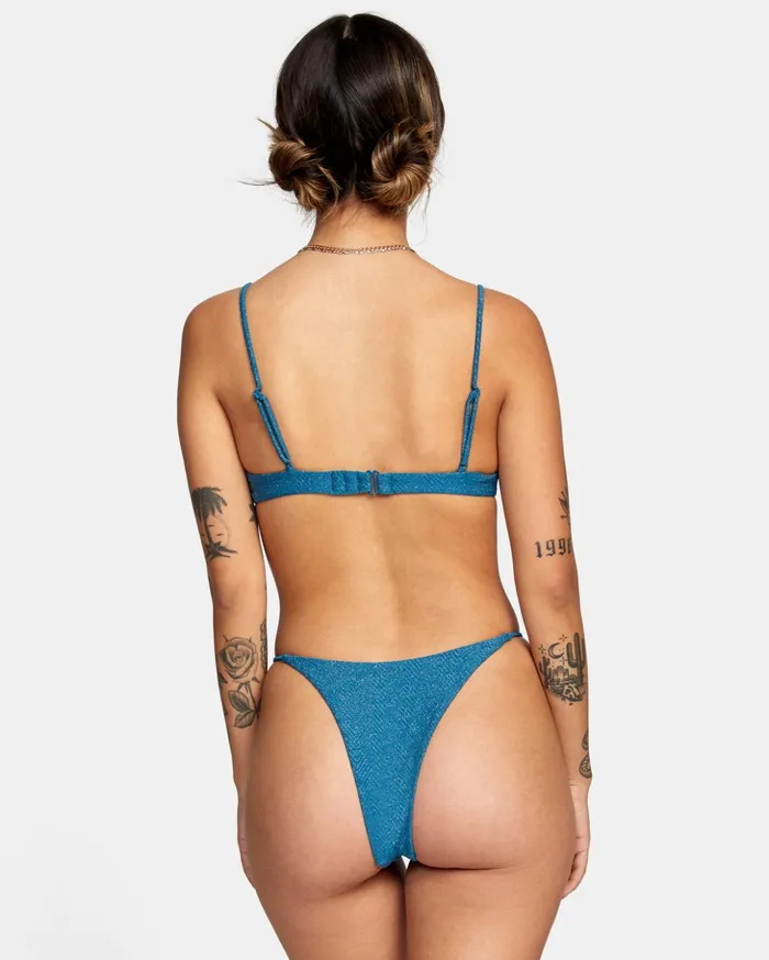 RVCA Bikini Bottoms Brightside Skimpy French Bikini Bottoms Snorkel Blue 8211 Women RVCA Bikini Bottoms Brightside Skimpy French Bikini Bottoms Snorkel Blue 8211 Women