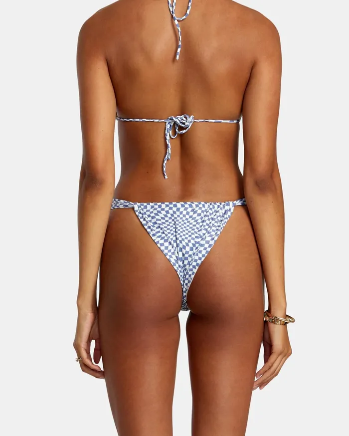 RVCA Bikini Bottoms Swerve Check Medium Bikini Bottoms Coast 8211 Women