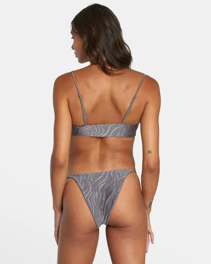 RVCA Bikini Tops Feral VWire Cropped Bikini Top Shark 8211 Women