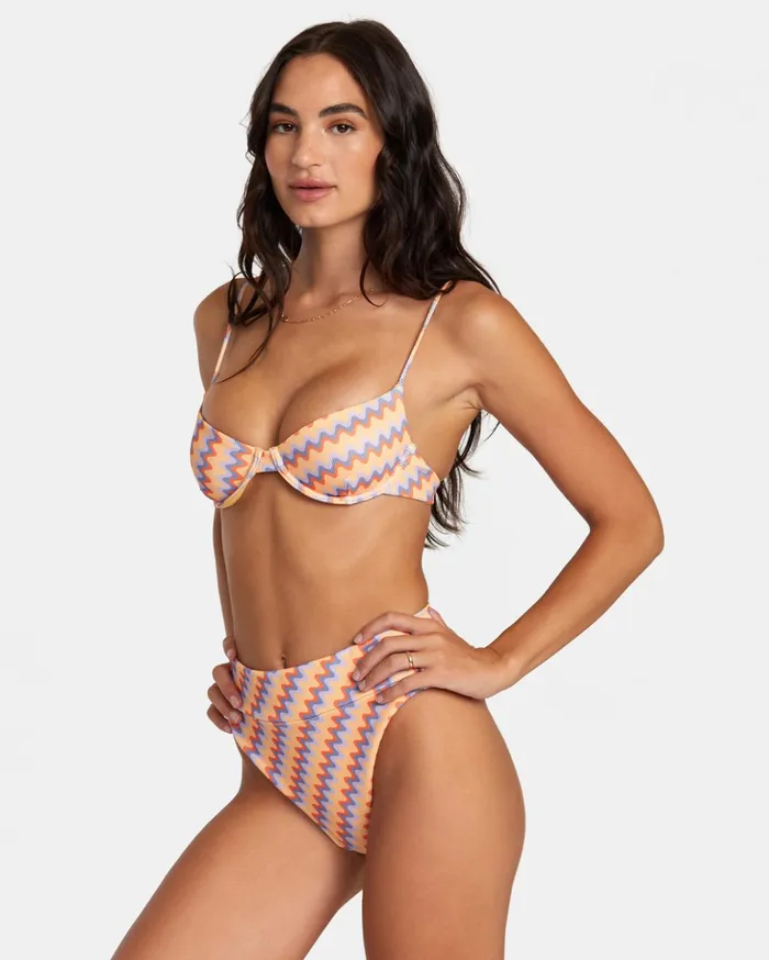 RVCA Bikini Tops Retro Wave Underwired Bikini Top Melon 8211 Women