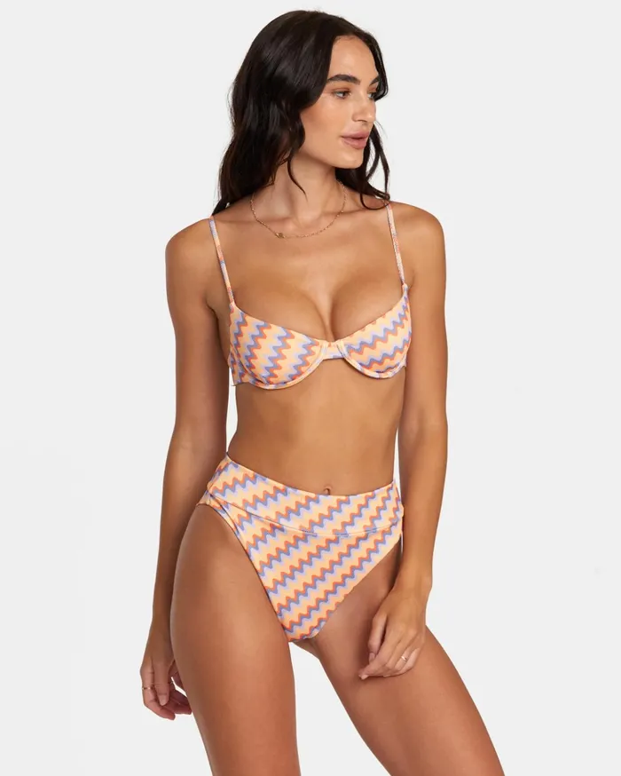 RVCA Bikini Tops Retro Wave Underwired Bikini Top Melon 8211 Women