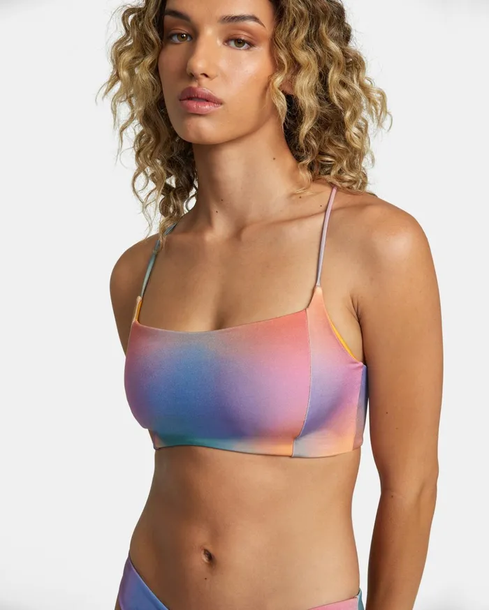 RVCA Bikini Tops Sunset Rose Machado Crossback Bikini Top Multi 8211 Women