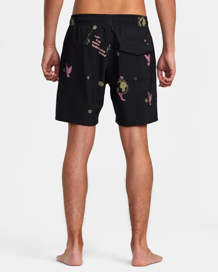 RVCA Boardshorts VA Pigment Elastic Waist Boardshorts 17034 Dark Plum 8211 Men RVCA Boardshorts VA Pigment Elastic Waist Boardshorts 17034 Dark Plum 8211 Men