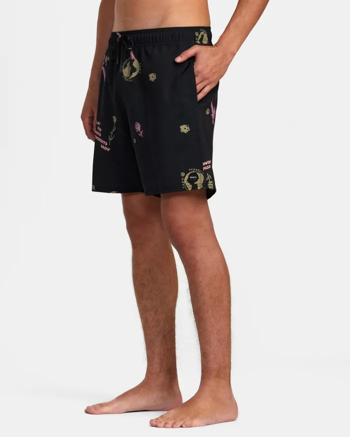 RVCA Boardshorts VA Pigment Elastic Waist Boardshorts 17034 Dark Plum 8211 Men RVCA Boardshorts VA Pigment Elastic Waist Boardshorts 17034 Dark Plum 8211 Men