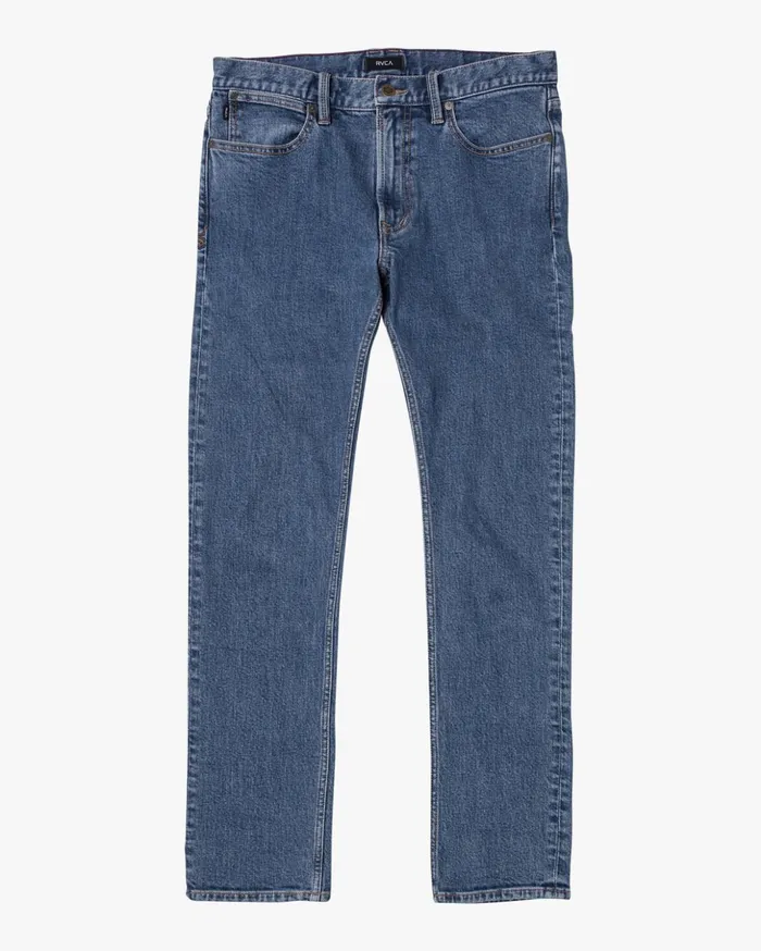 RVCA Denim Weekend Straight Fit Jeans Light Vintage Wash 8211 Men
