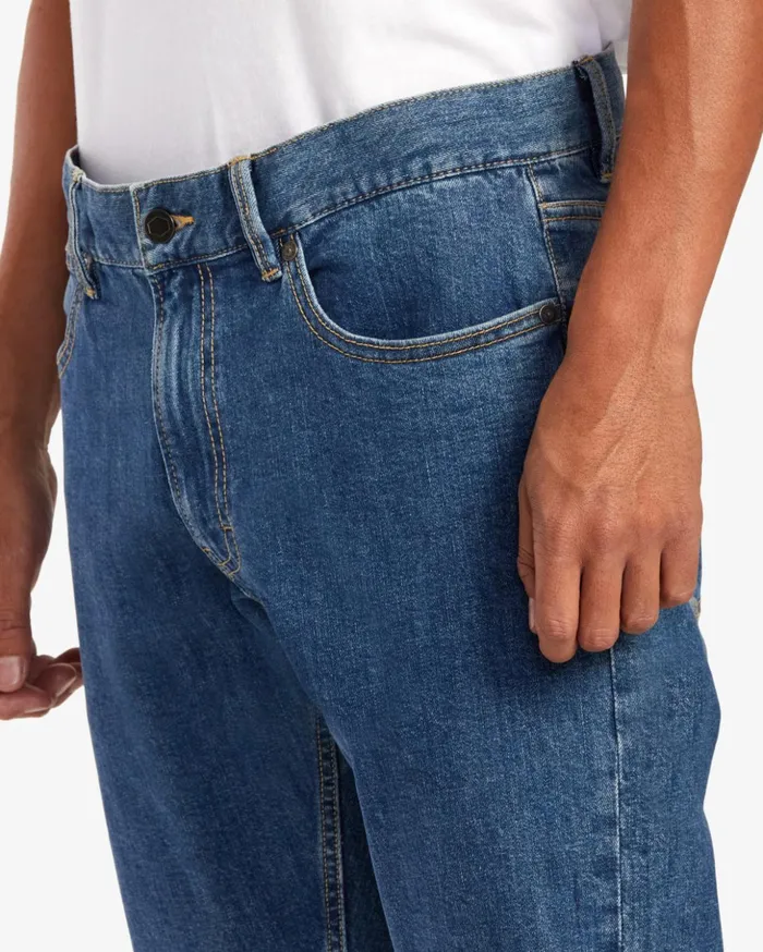 RVCA Denim Weekend Straight Fit Jeans Light Vintage Wash 8211 Men