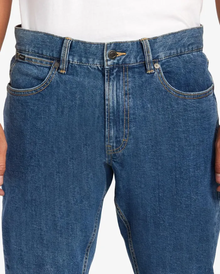 RVCA Denim Weekend Straight Fit Jeans Light Vintage Wash 8211 Men