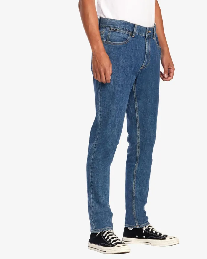 RVCA Denim Weekend Straight Fit Jeans Light Vintage Wash 8211 Men