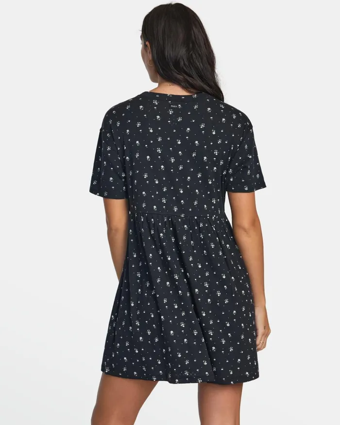 RVCA Dresses Rompers City Pointelle Short Sleeve Dress Rvca Black 8211 Women RVCA Dresses Rompers City Pointelle Short Sleeve Dress Rvca Black 8211 Women