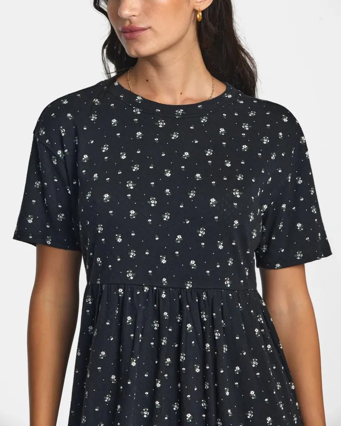 RVCA Dresses Rompers City Pointelle Short Sleeve Dress Rvca Black 8211 Women RVCA Dresses Rompers City Pointelle Short Sleeve Dress Rvca Black 8211 Women