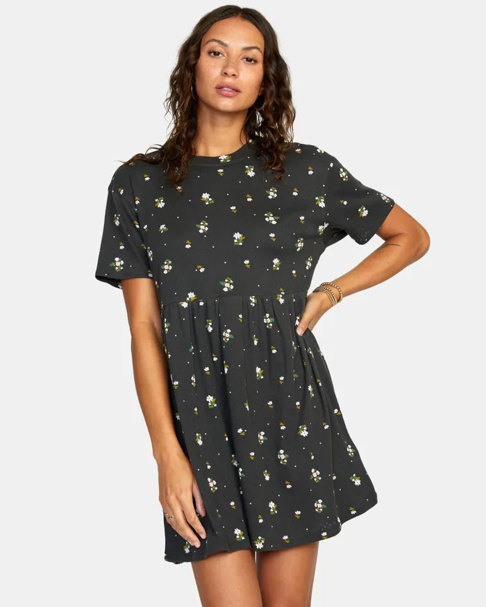 RVCA Dresses Rompers City Vibes Mini Dress Black 8211 Women