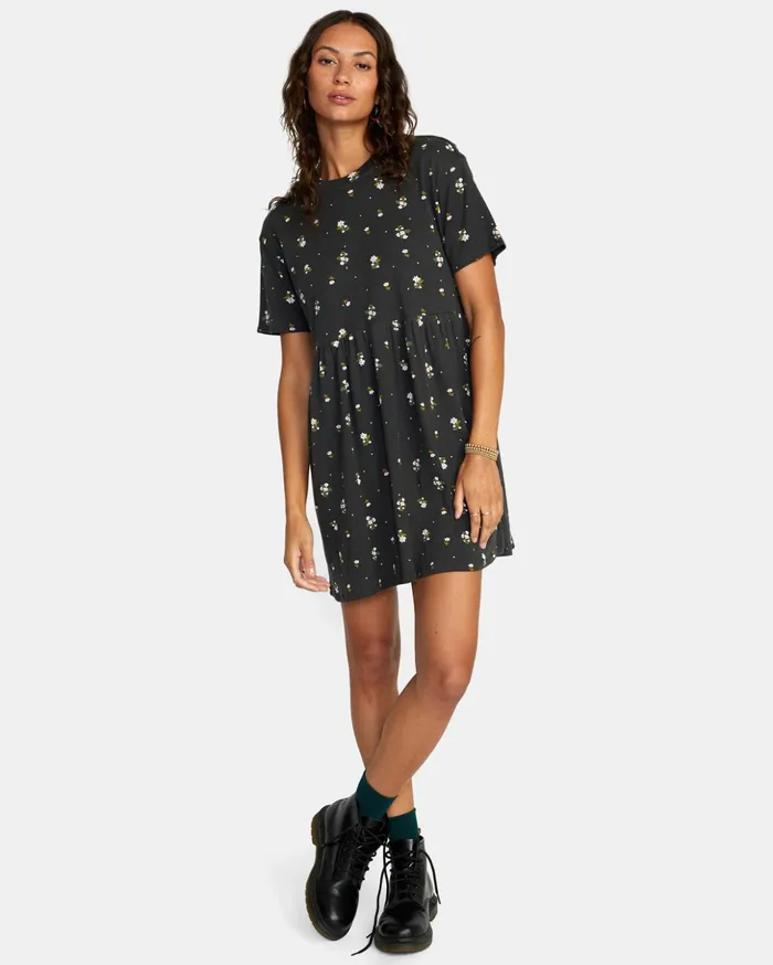 RVCA Dresses Rompers City Vibes Mini Dress Black 8211 Women