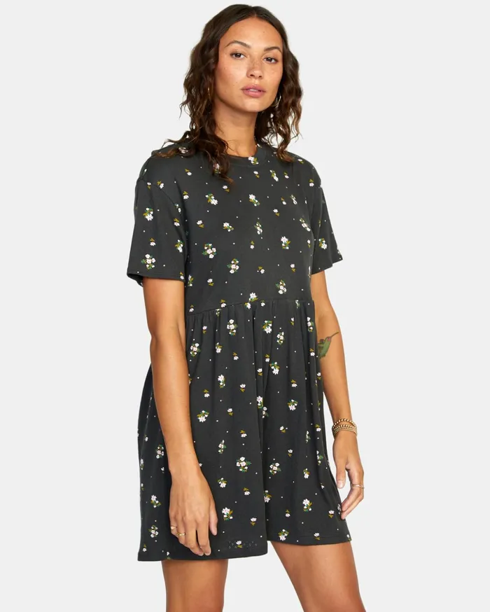 RVCA Dresses Rompers City Vibes Mini Dress Black 8211 Women